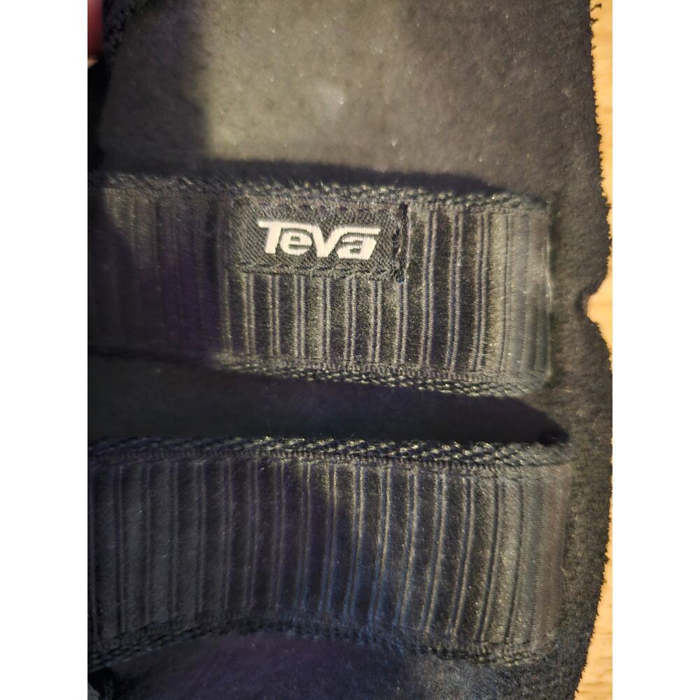 Teva Mush Mandalyn Wedge Sandals Women's Size 8 Black Comfort Flip Flops - Picture 5 of 8